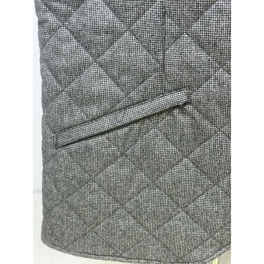 'Reserve' Patrick James Black or Check Reversible Quilted Insulated Vest-Mens L - Picture 3 of 10